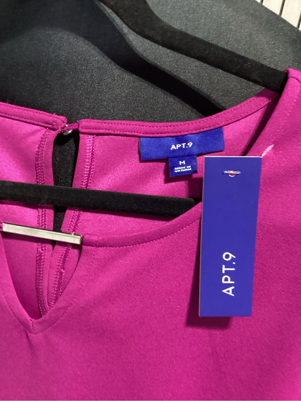 Apt. 9 Magenta Crewneck Shift Dress